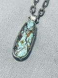 Randy Tom Vintage Native American Navajo Turquoise Sterling Silver Necklace-Nativo Arts