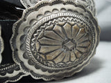 Outstanding Navajo Native American 8 Turquoise Sterling Silver Concho Belt-Nativo Arts