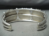 Incredible Vintage Native American Navajo Cerrillos Turquoise Sterling Silver Bracelet Old-Nativo Arts