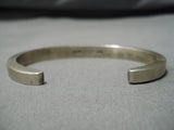 Important Vintage Native American Navajo Calvin Martinez Sterling Silver Native Bracelet-Nativo Arts