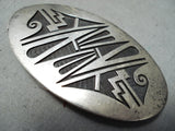 Emery Holmes Magnificent Native American Hopi Sterling Silver Buckle-Nativo Arts