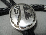 Impressive Navajo Sterling Silver Bolo Native American-Nativo Arts