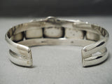 Chunky Royston Turquoise Sterling Silver Vintage Native American Navajo Bracelet-Nativo Arts