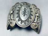 Astounding Vintage Native American Navajo Sterling Silver Bracelet-Nativo Arts