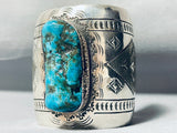 Important Virg Reeder Vintage Native American Navajo Turquoise Sterling Silver Bracelet-Nativo Arts