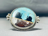 Calvin Desson Unbelievable Native American Navajo Turquoise Sterling Silver Ring-Nativo Arts