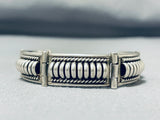 Tom Charley Vintage Native American Navajo Sterling Silver Bracelet-Nativo Arts