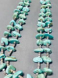 206 Grams Vintage Native American Navajo Green Kingman Turquoise Heishi Necklace-Nativo Arts