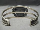 Important Vintage Native American Navajo Last Chance Turquoise Sterling Silver Bracelet-Nativo Arts
