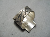 Family Of Crosses Vintage Native American Navajo Sterling Silver Ring-Nativo Arts