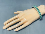 Important Federico Jimenez Turquoise Sterling Silver Bracelet-Nativo Arts