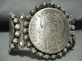 Heavy Coin San Felipe Sterling Silver Bracelet Cuff-Nativo Arts