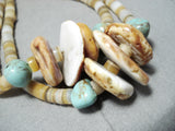 Tremendous Santo Domingo Native American Turquoise Spiny Oyster Necklace-Nativo Arts