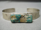 Vintage Native American Hopi Romano Loloma Charles Daughter Turquoise Sterling Silver Bracelet-Nativo Arts