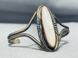 Native American Fabulous Vintage Mussel Shell Sterling Silver Bracelet-Nativo Arts