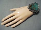 Skyscraper Vintage Native American Navajo Royston Turquoise Sterling Silver Bracelet-Nativo Arts