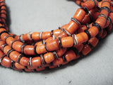Newsworthy Santo Domingo Hand Spun Bead Necklace Native American-Nativo Arts