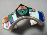 Important Vintage Native American Navajo Frank Yellowhorse Turquoise Sterling Silver Bracelet-Nativo Arts