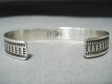 Important Artist Native American Navajo Royston Turquoise Sterling Silver Bracelet-Nativo Arts