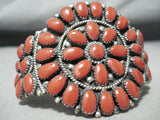 Incredible Vintage Native American Navajo Sterling Silver Cluster Bracelet-Nativo Arts
