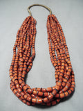 Newsworthy Santo Domingo Hand Spun Bead Necklace Native American-Nativo Arts