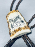Hand Carved Vintage Native American Bolo Tie-Nativo Arts