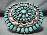 Authentic Vintage Native American Navajo Victor Moses Begay Turquoise Sterling Silver Pin-Nativo Arts