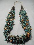 Important Navajo Royston Turquoise Heishi Native American Necklace-Nativo Arts