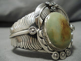 Best Vintage Native American Navajo Cessie Atencio Royston Turquoise Sterling Silver Bracelet-Nativo Arts