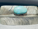 Important Vintage Native American Navajo Ben Begaye (d)turquoise Sterling Silver Bracelet-Nativo Arts
