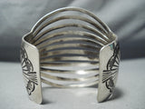 12-story Incredible Navajo Sterling Silver Bracelet Native American-Nativo Arts