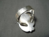 Incredible Vintage Native American Navajo Bisbee Turquoise Sterling Silver Ring Old-Nativo Arts