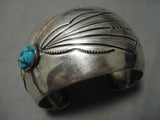 Important Vintage Native American Navajo Will Vandever Turquoise Sterling Silver Bracelet Old-Nativo Arts