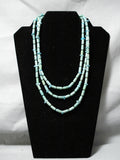 One Of The Best Navajo Tubule Turquoise Native American Necklace-Nativo Arts