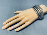 Rare Vintage Native American Navajo Sterling Silver Bracelet-Nativo Arts
