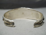 Magnificent Vintage Native American Navajo Turquoise Sterling Silver Bracelet Old-Nativo Arts