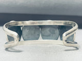 One Of The Best Vintage Native American Navajo Swirl Jasper Sterling Silver Bracelet-Nativo Arts
