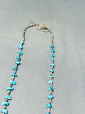 Marvelous Vintage Native American Navajo Kingman Turquoise & Heishi Necklace-Nativo Arts