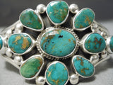 Important Verdy Jake Native American Navajo Royston Turquoise Sterling Silver Bracelet-Nativo Arts