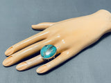 Jake Francosa San Felipe Pilot Mountain Turquoise Sterling Silver Ring-Nativo Arts