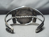 Huge Vintage Native American Navajo Royston Turquoise Sterling Silver Flank Bracelet-Nativo Arts