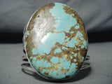 Enormous San Felipe Native American 8 Turquoise Sterling Silver Bracelet-Nativo Arts