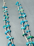 Incredible Vintage Native American Navajo Kingman Turquoise & Blue Gem Turquoise Necklace-Nativo Arts