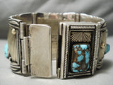 Very Important Vintage Native American Navajo Gibson Nez Sterling Silver 14k Gold Clasp Bracelet-Nativo Arts