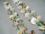 Impressive Santo Domingo Native American Turquoise Spiny Oyster Jacla Necklace-Nativo Arts