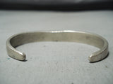 Animal Tracks Vintage Zuni Native American Navajo Turquoise Sterling Silver Bracelet-Nativo Arts