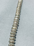 Noteworthy Vintage Native American Navajo Sterling Silver Necklace-Nativo Arts