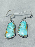 Fantastic Vintage Native American Navajo Royston Turquoise Sterling Silver Earrings-Nativo Arts