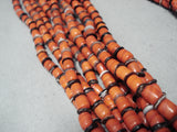 Newsworthy Santo Domingo Hand Spun Bead Necklace Native American-Nativo Arts