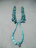 Magnificent Vintage Navajo Turquoise Necklace Native American Old-Nativo Arts